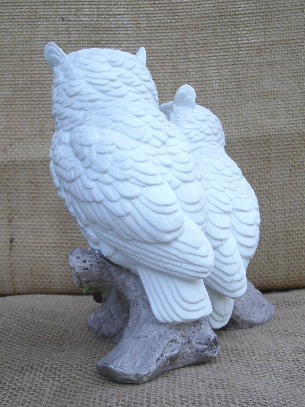Vintage Andrea by Sadek White Owls Porcelain Figurine - Picture 6 of 16
